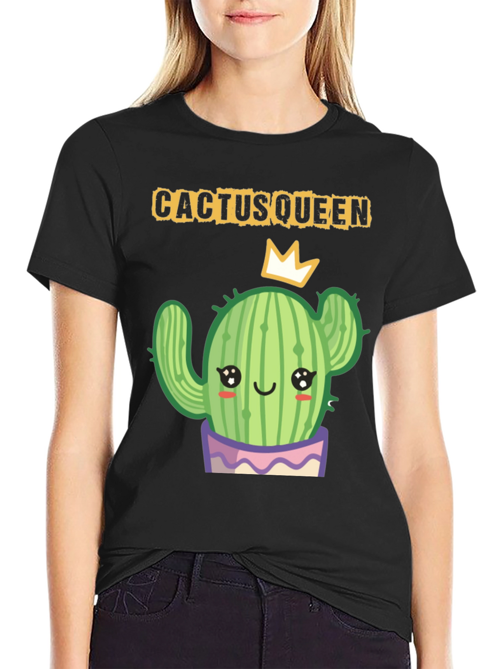 Cactus Queen T-Shirt - Cute Succulent Graphic Tee