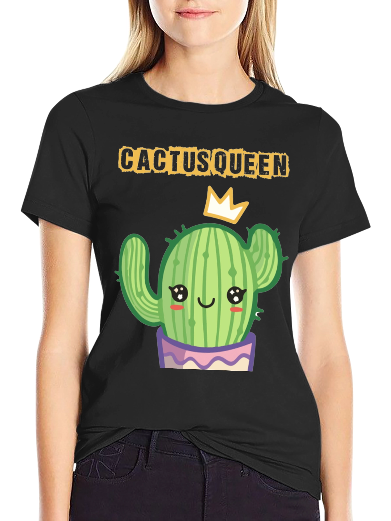 Cactus Queen T-Shirt - Cute Succulent Graphic Tee