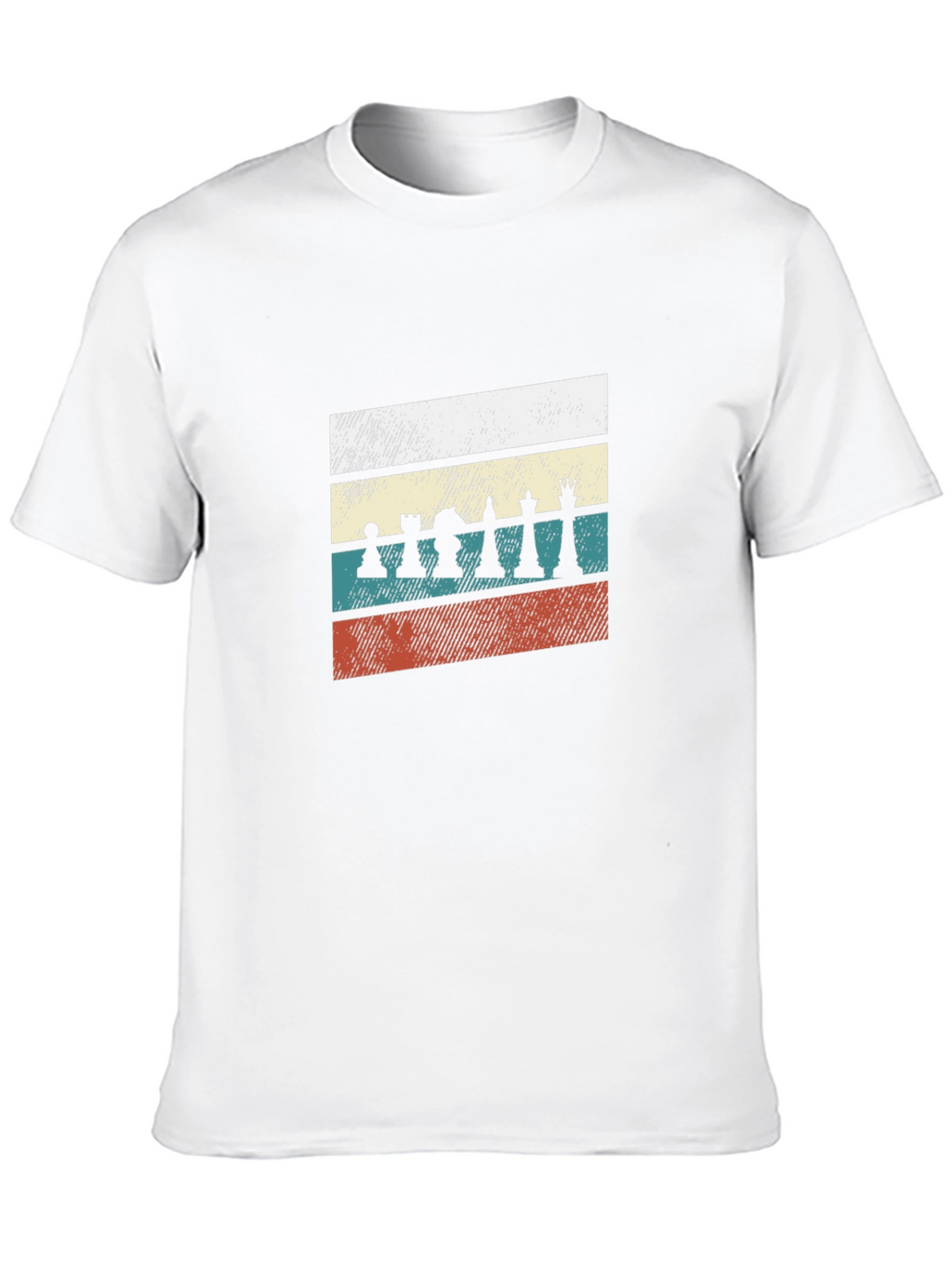 Retro Chess Piece T-Shirt - Black