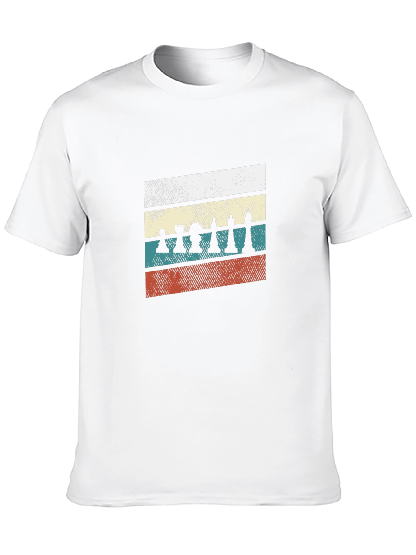 Retro Chess Piece T-Shirt - Black