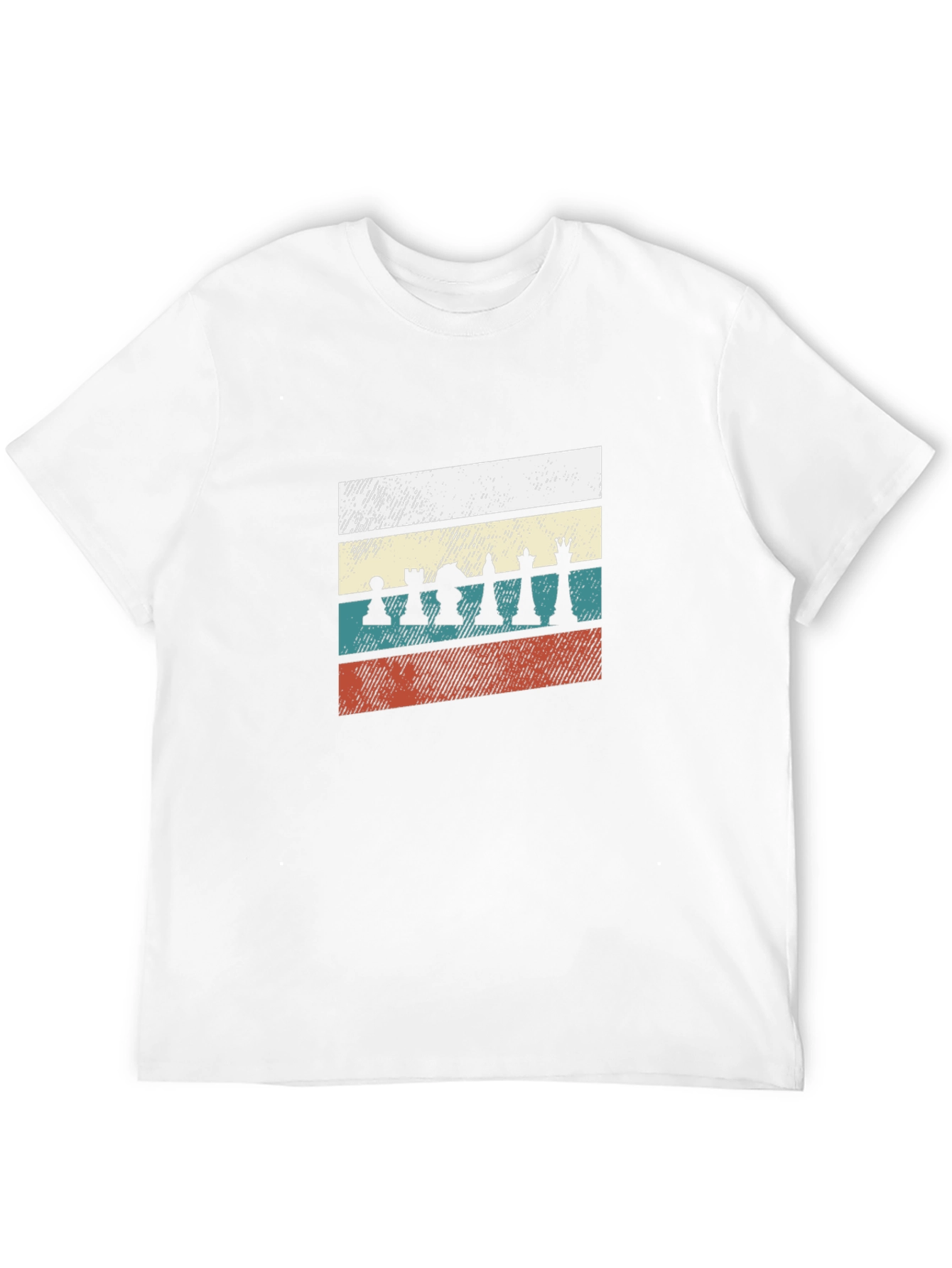 Retro Chess Piece T-Shirt - Black