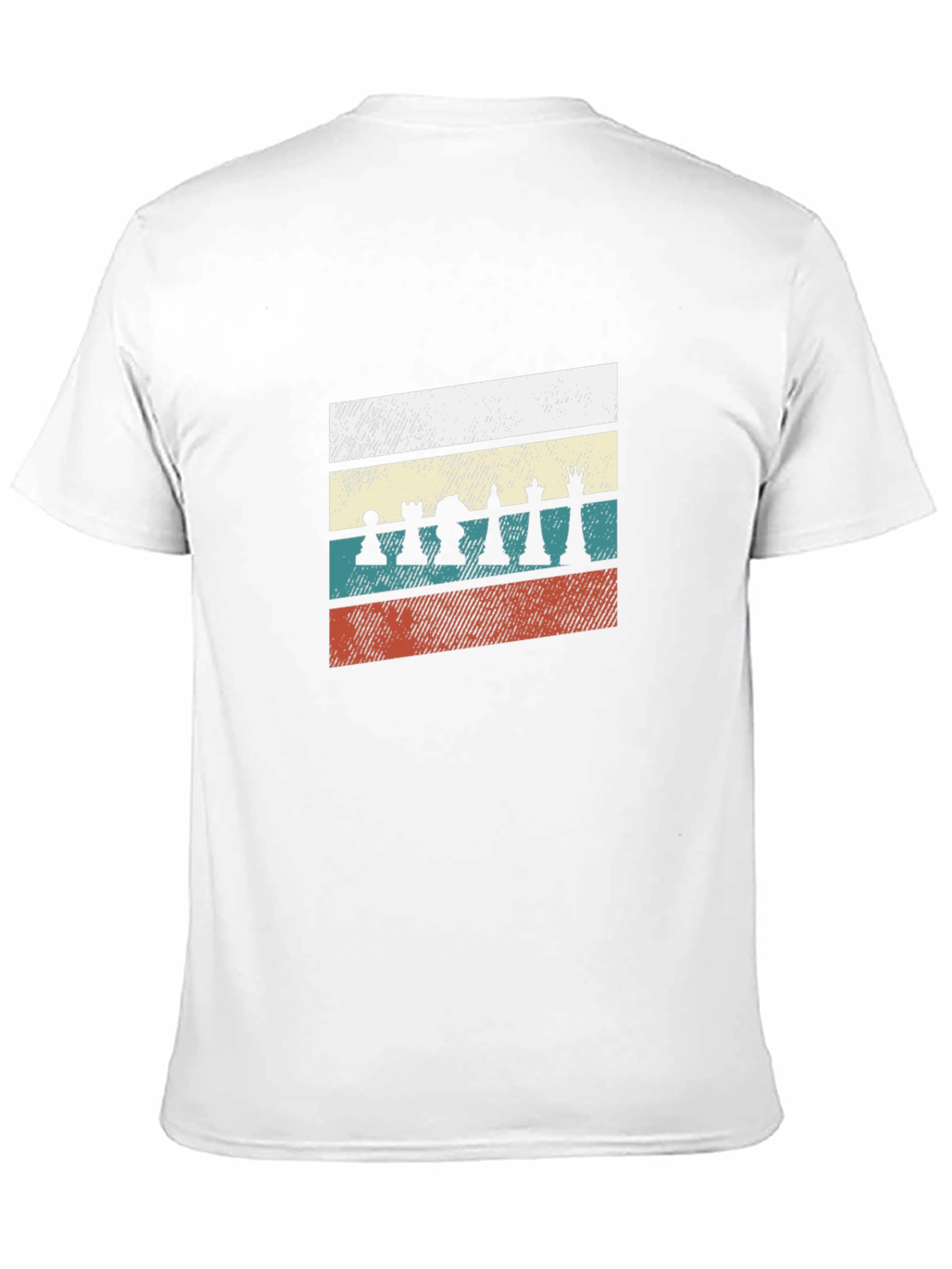 Retro Chess Piece T-Shirt - Black