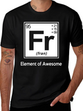 Element of Awesome Black Graphic T-Shirt