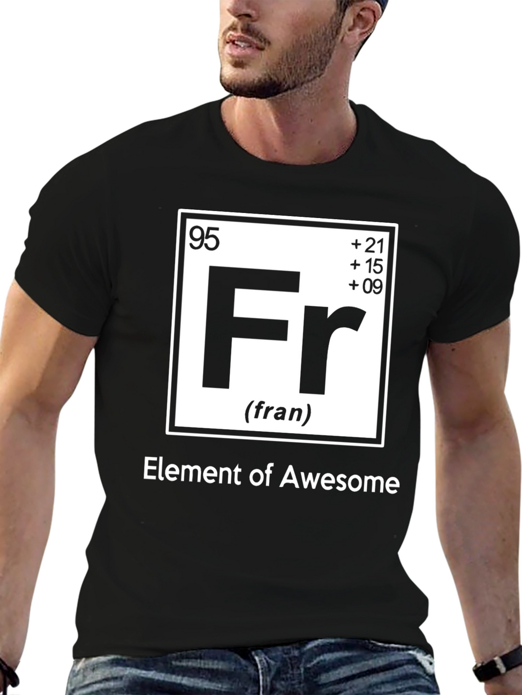 Element of Awesome Black Graphic T-Shirt