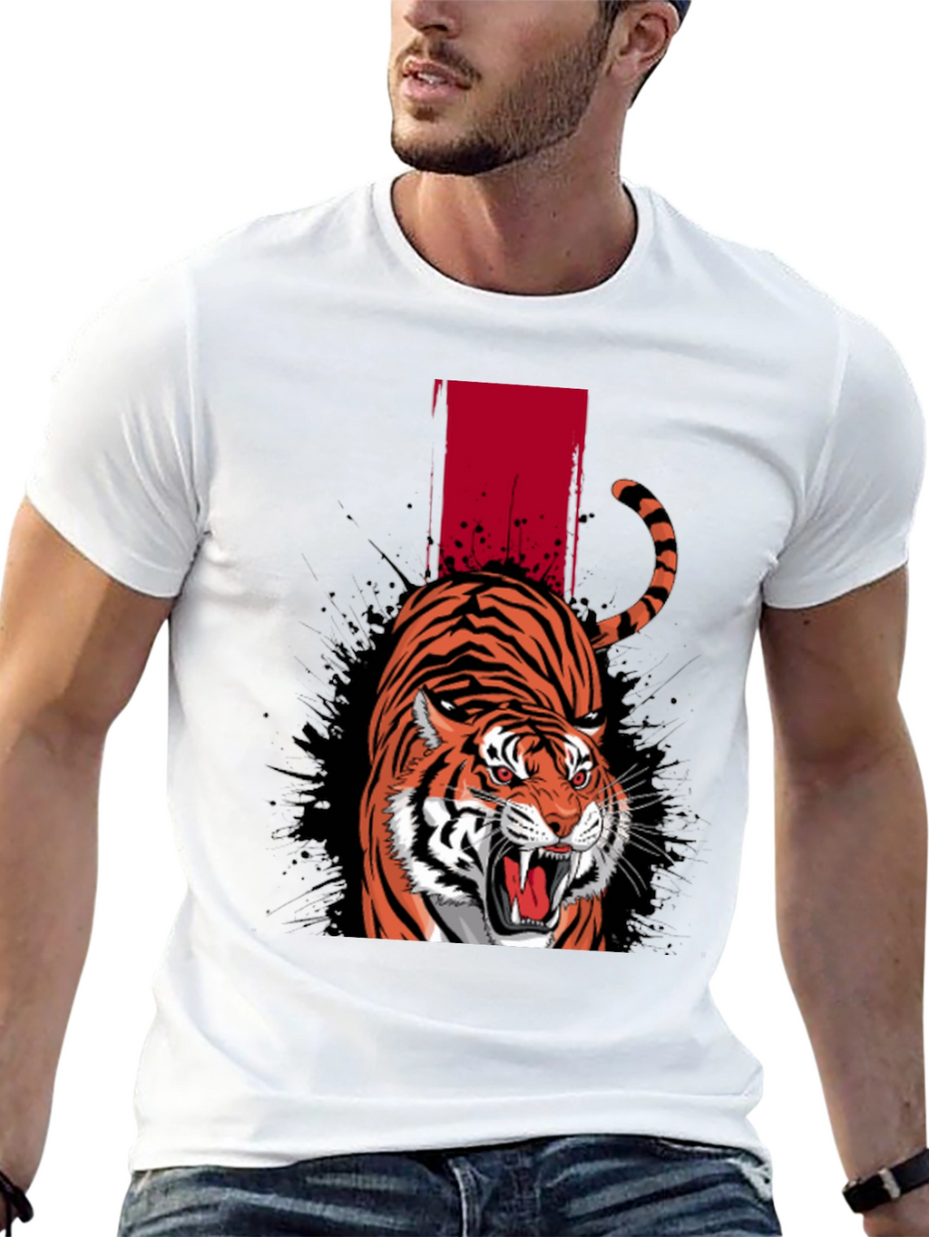 Roaring Tiger Graphic Tee - Bold Streetwear Style