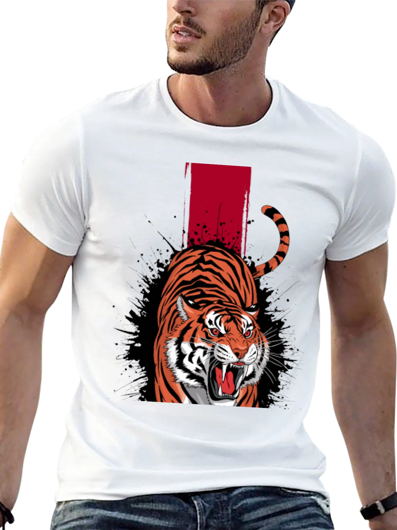 Roaring Tiger Graphic Tee - Bold Streetwear Style