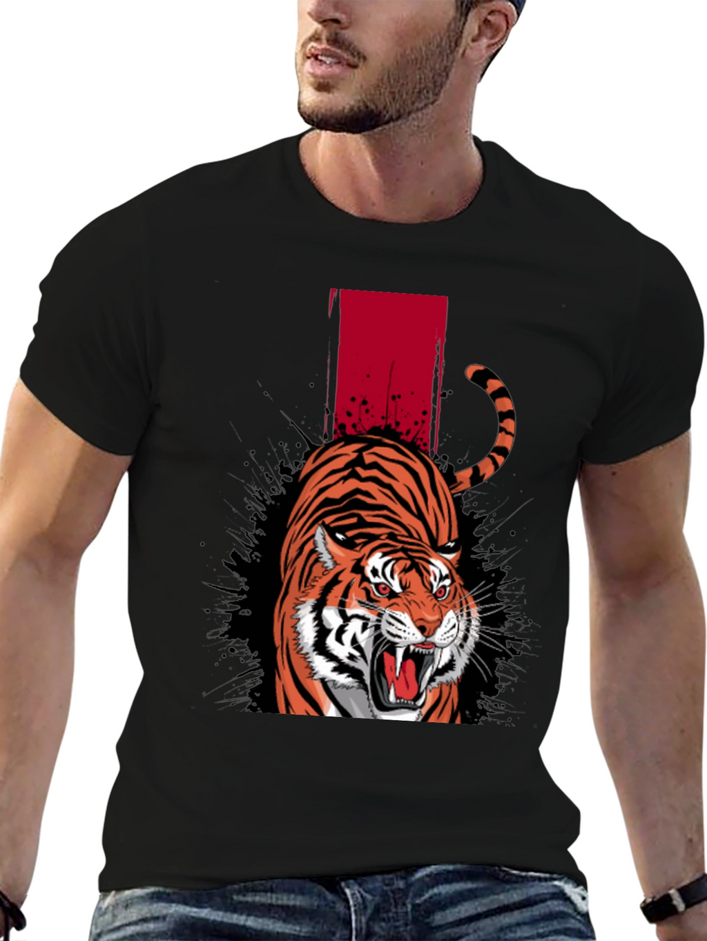 Roaring Tiger Graphic Tee - Bold Streetwear Style