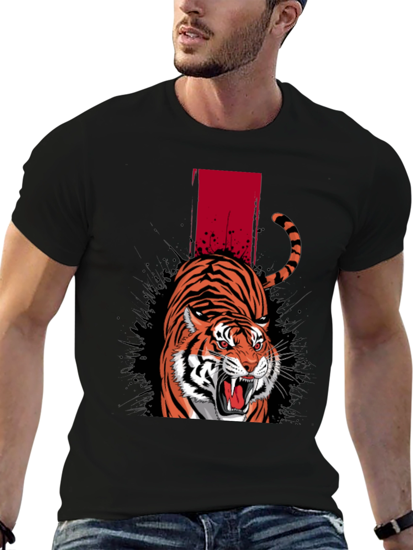 Roaring Tiger Graphic Tee - Bold Streetwear Style