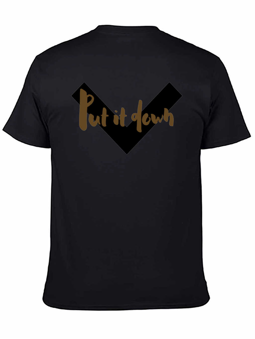 Put It Down Graphic Tee - Trendy Black T-Shirt