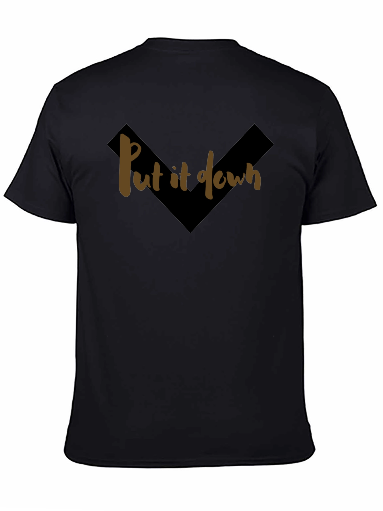 Put It Down Graphic Tee - Trendy Black T-Shirt