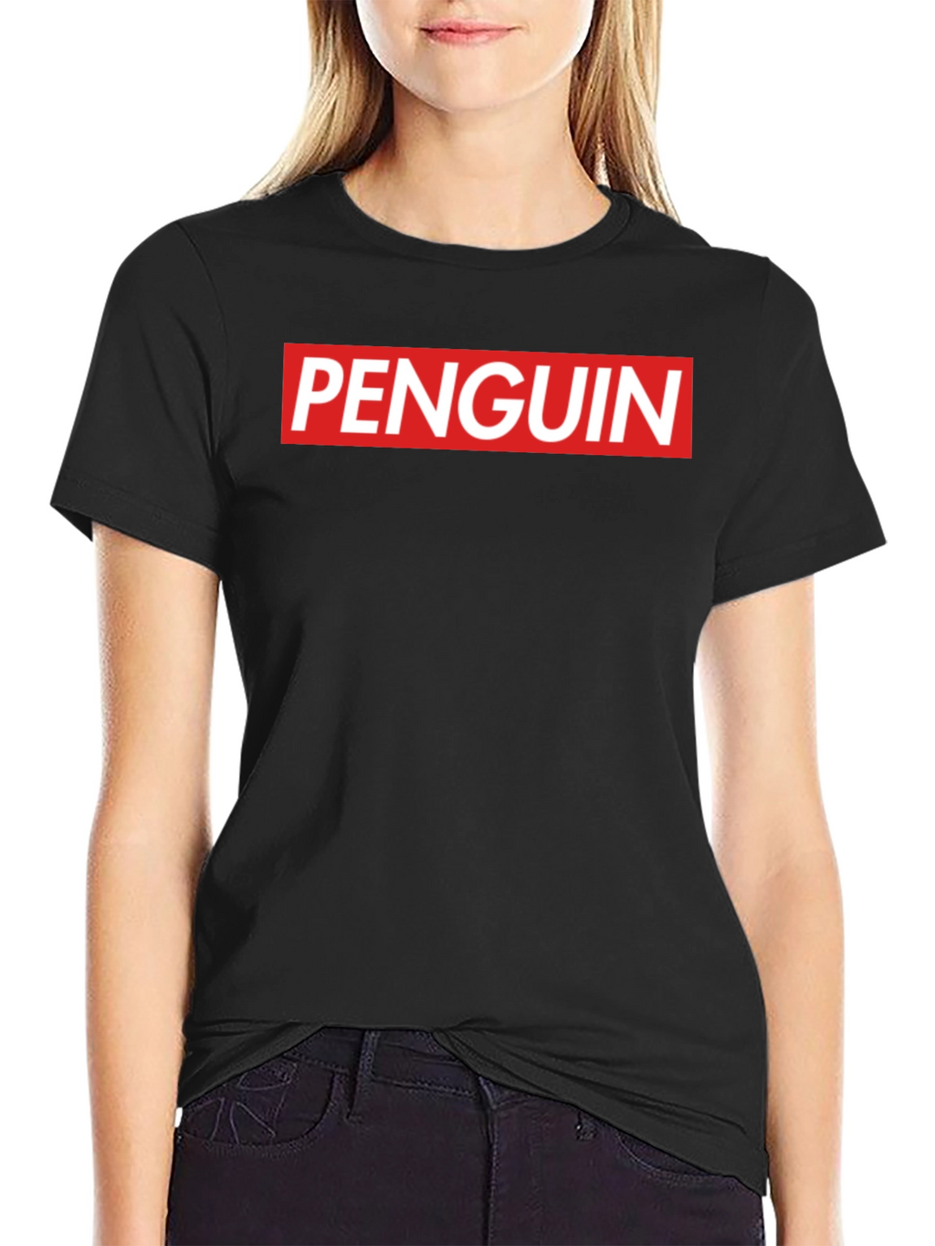 Penguin Box Logo Crew Neck T-Shirt