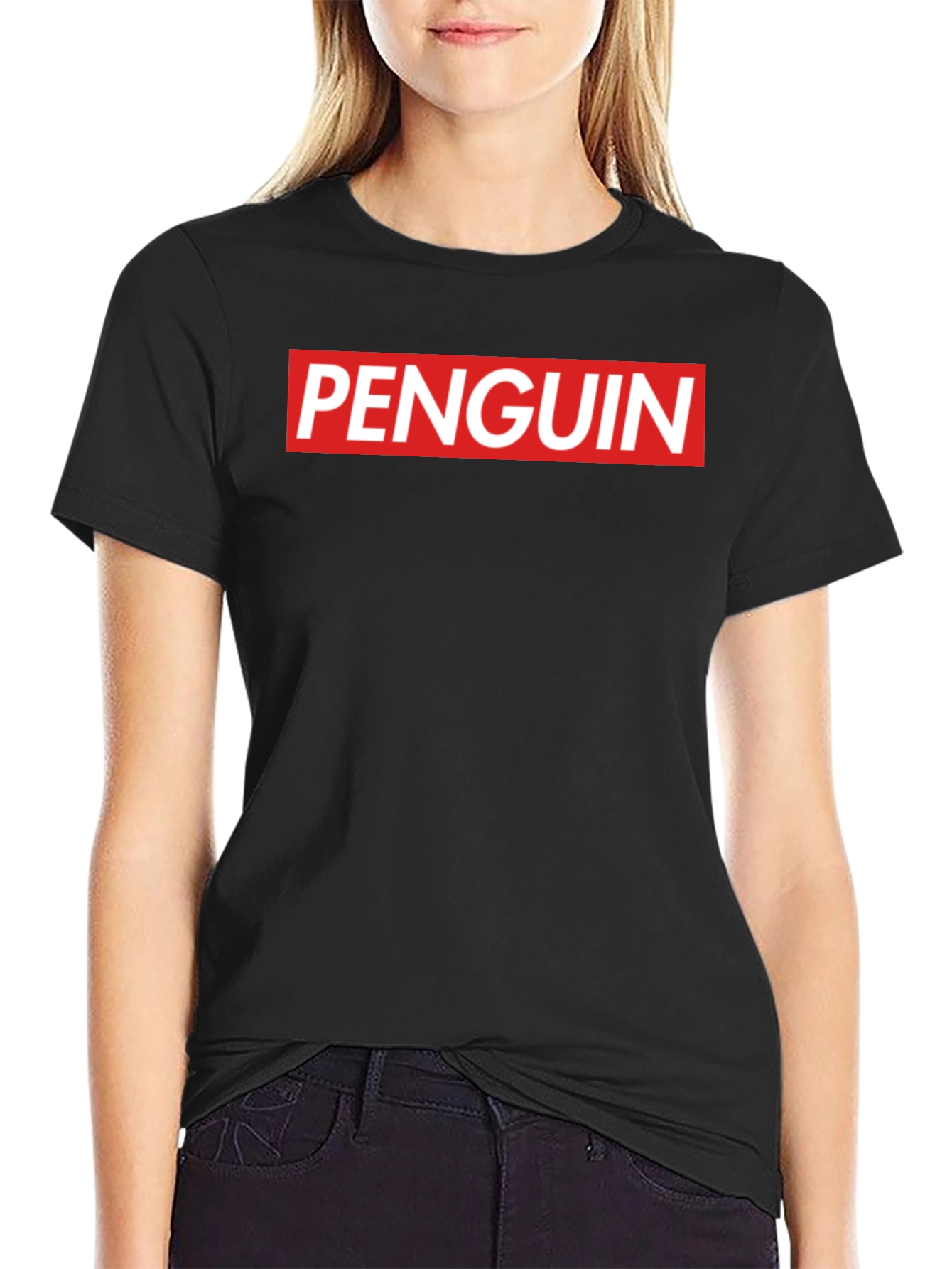 Penguin Box Logo Crew Neck T-Shirt