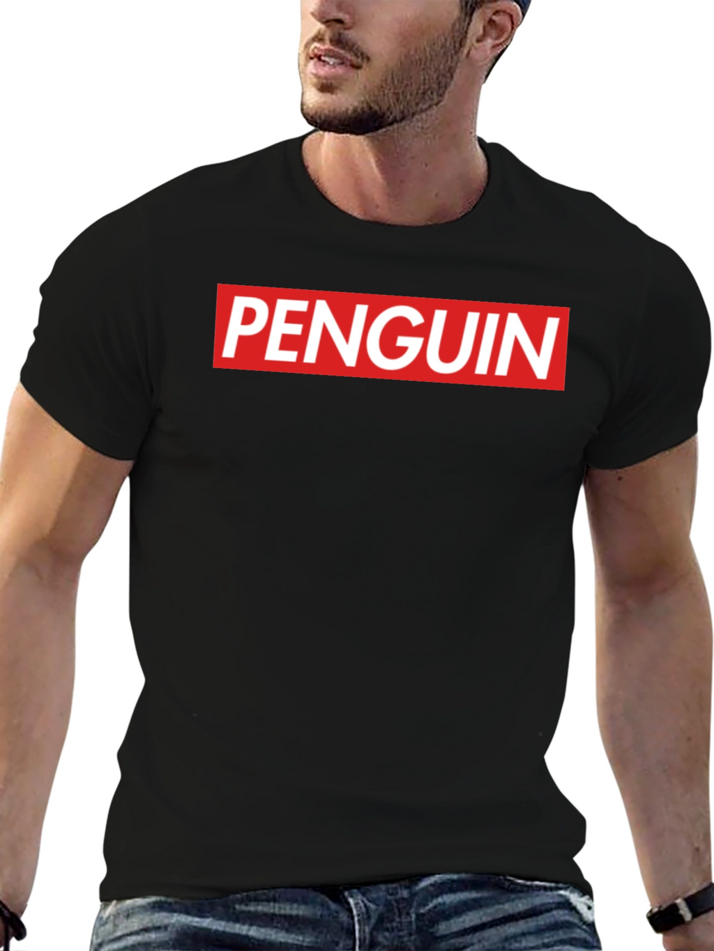 Penguin Box Logo Crew Neck T-Shirt