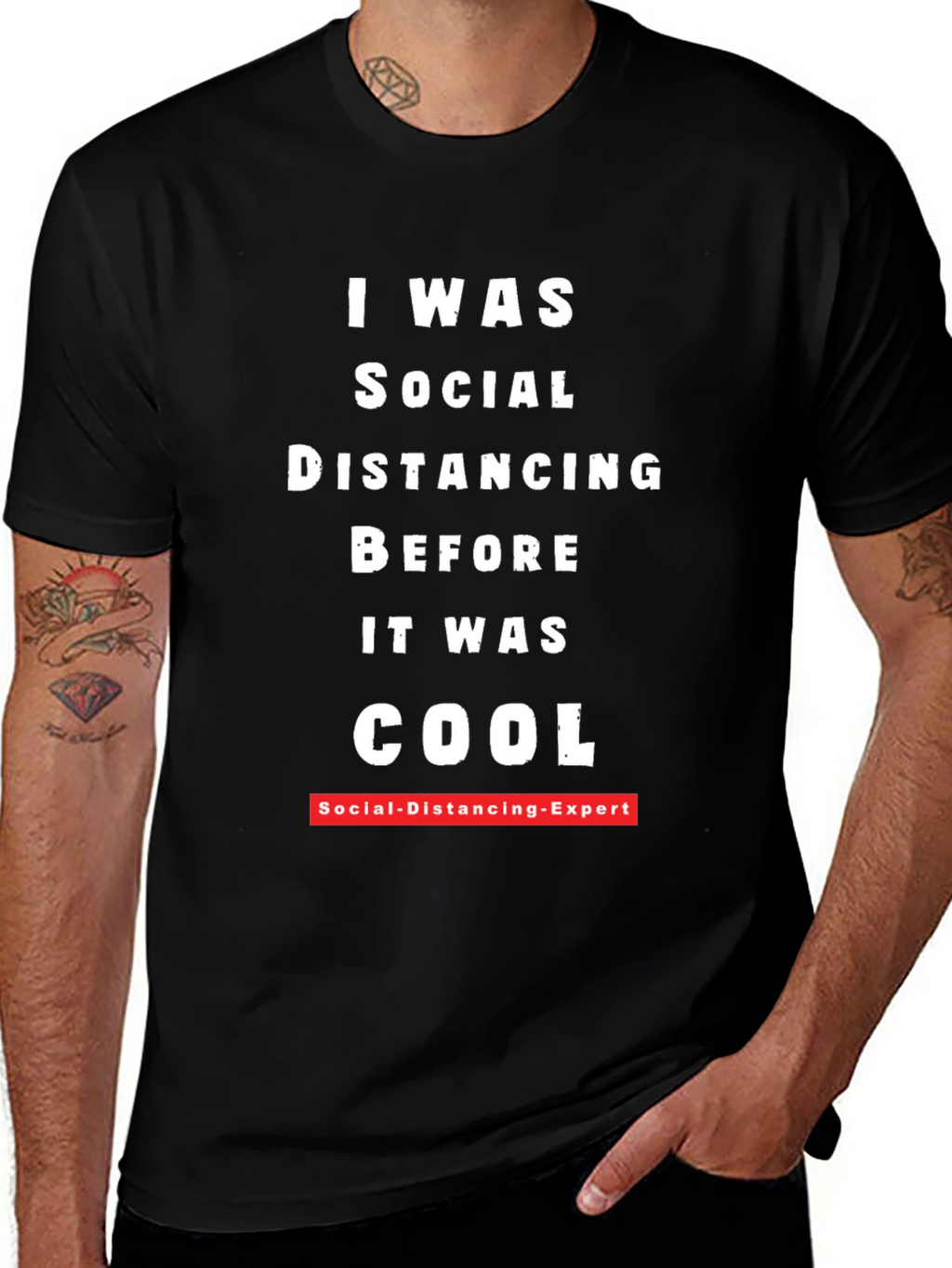 I Was Social Distancing Funny T-Shirt