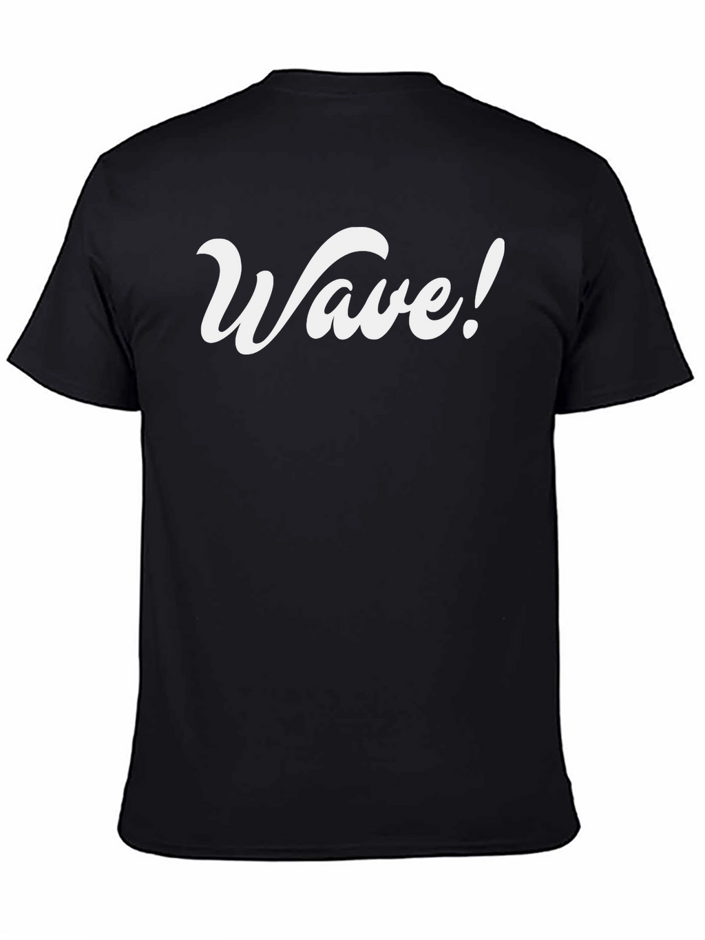 Wave! Graphic Tee - Stylish Black T-Shirt