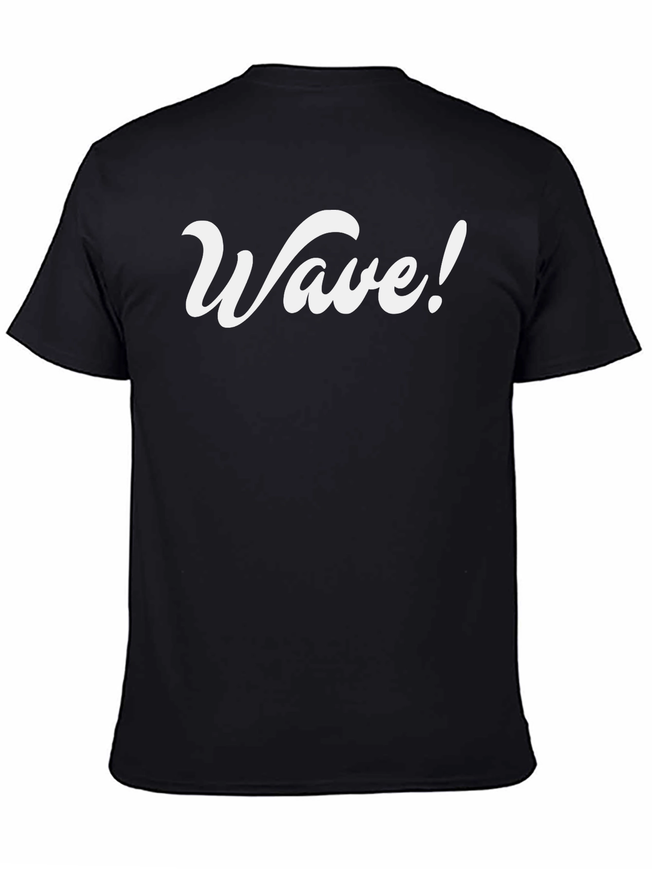 Wave! Graphic Tee - Stylish Black T-Shirt