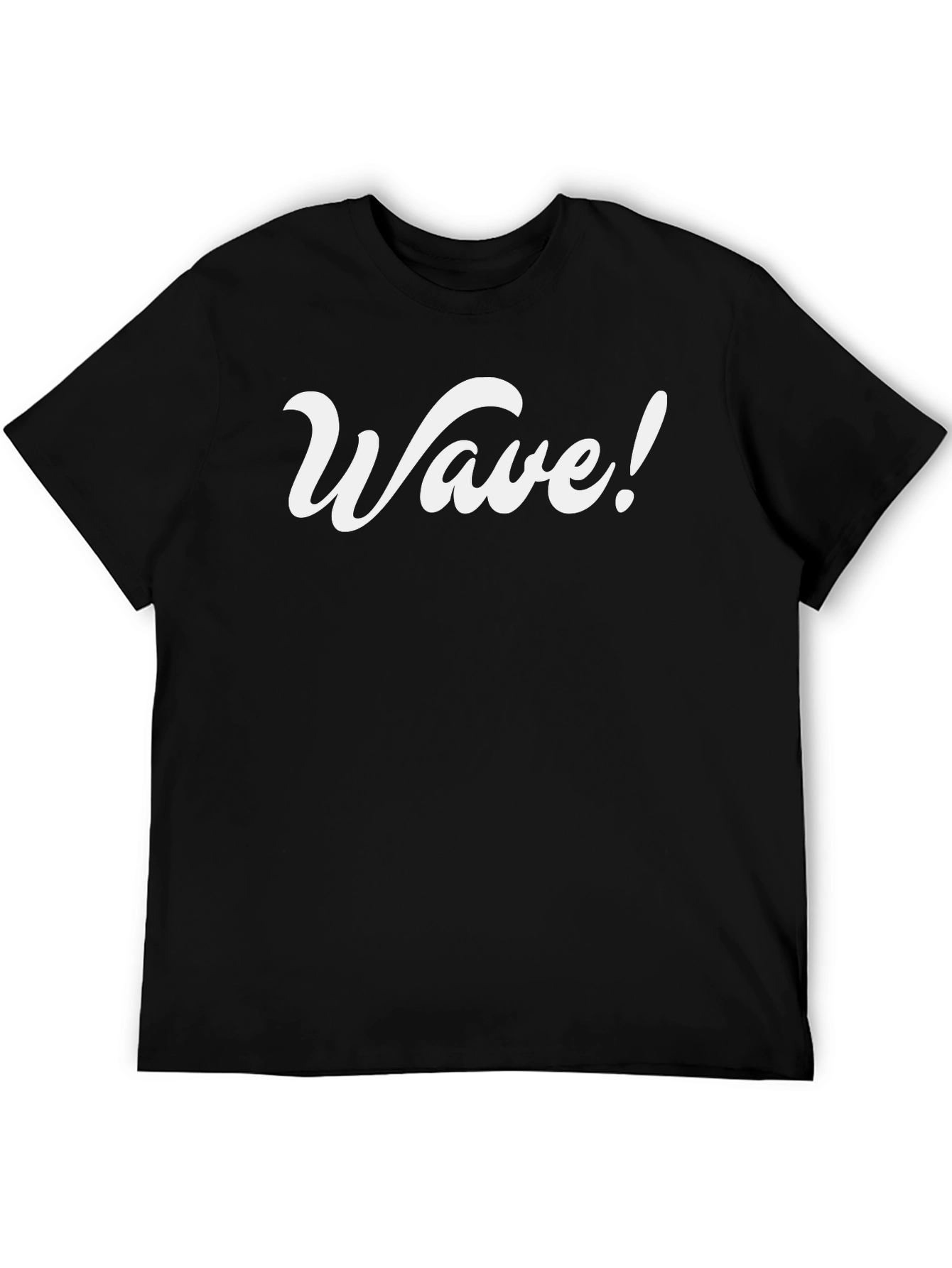 Wave! Graphic Tee - Stylish Black T-Shirt