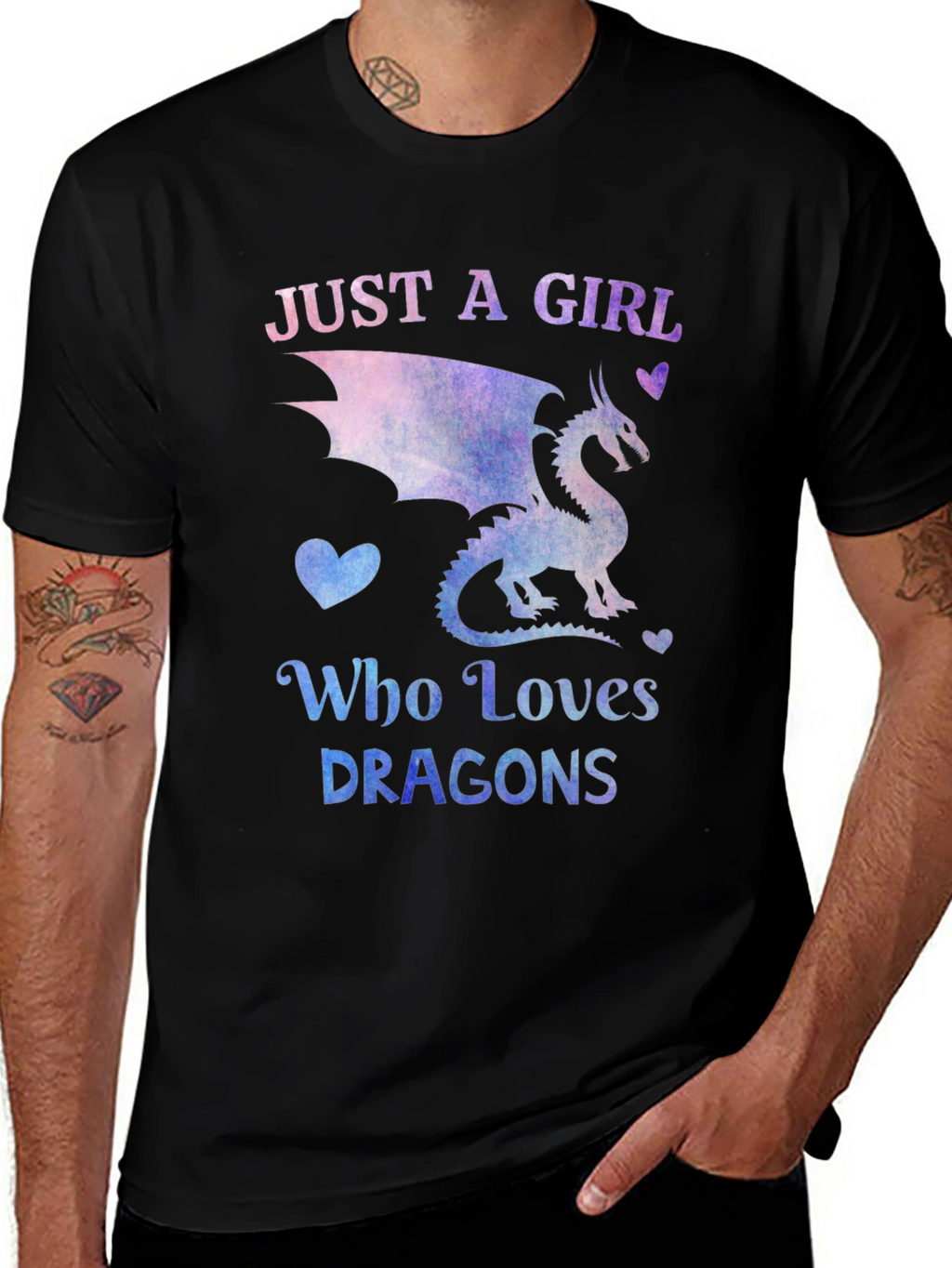 Just a Girl Who Loves Dragons T-Shirt