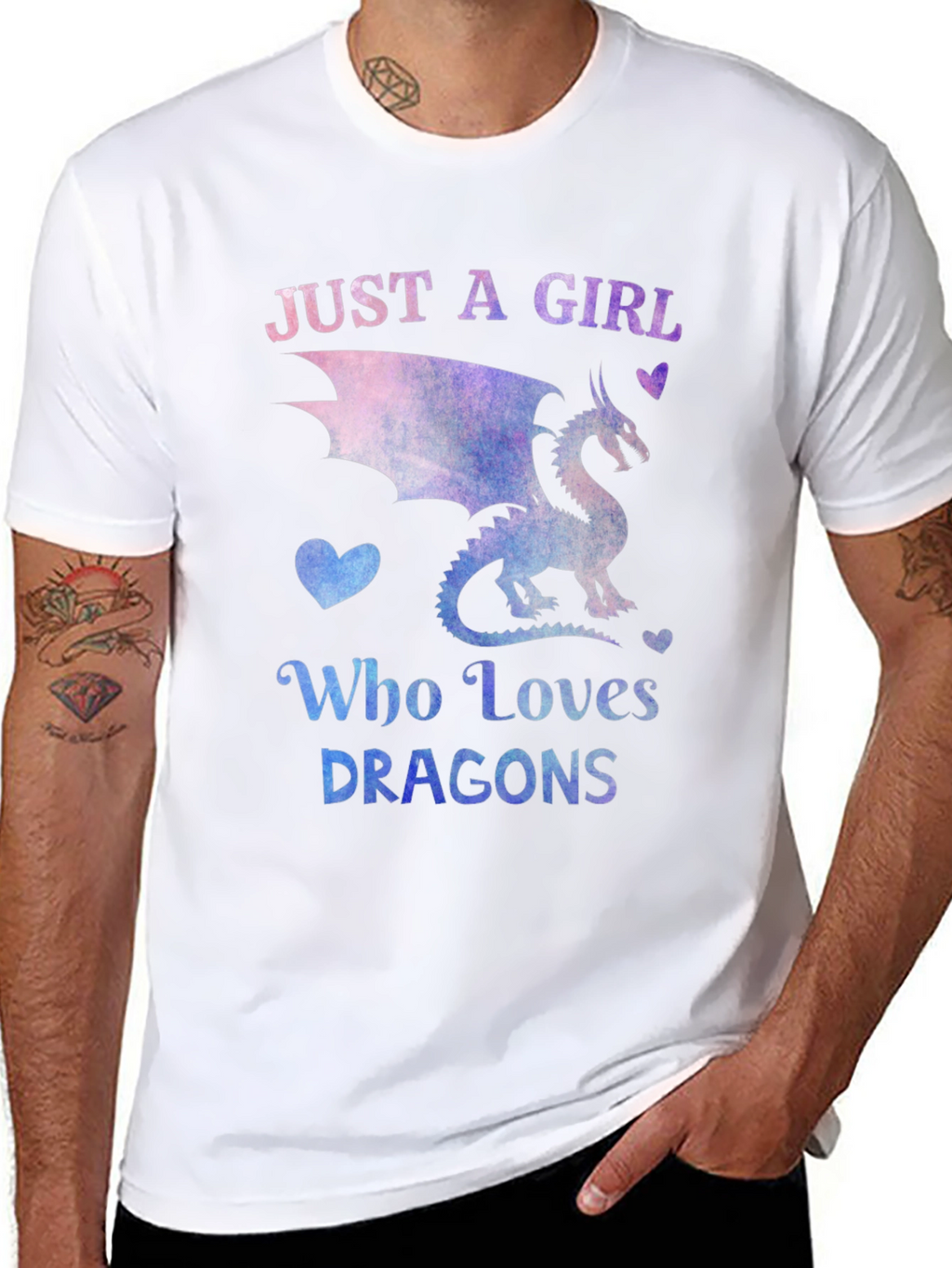 Just a Girl Who Loves Dragons T-Shirt