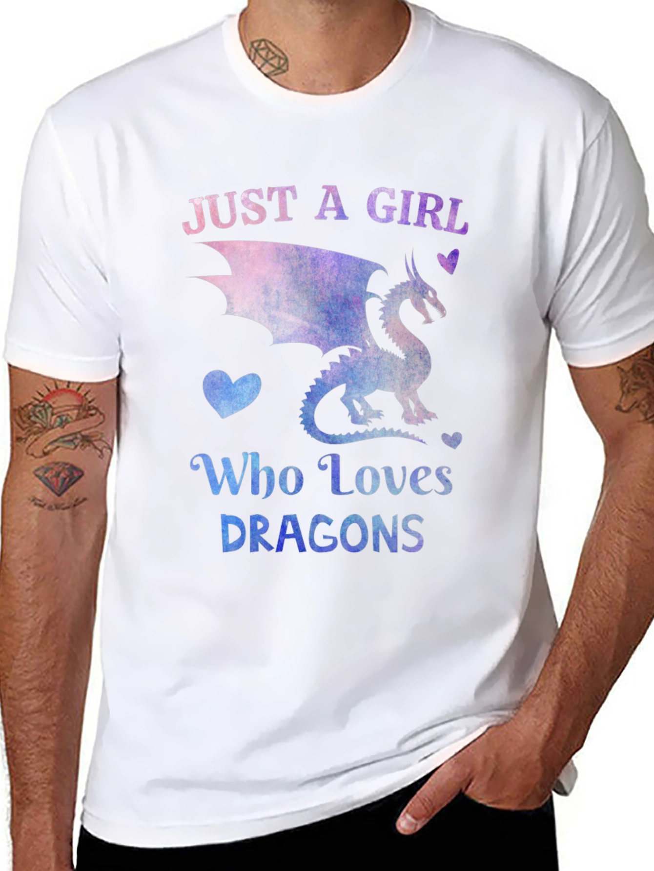 Just a Girl Who Loves Dragons T-Shirt