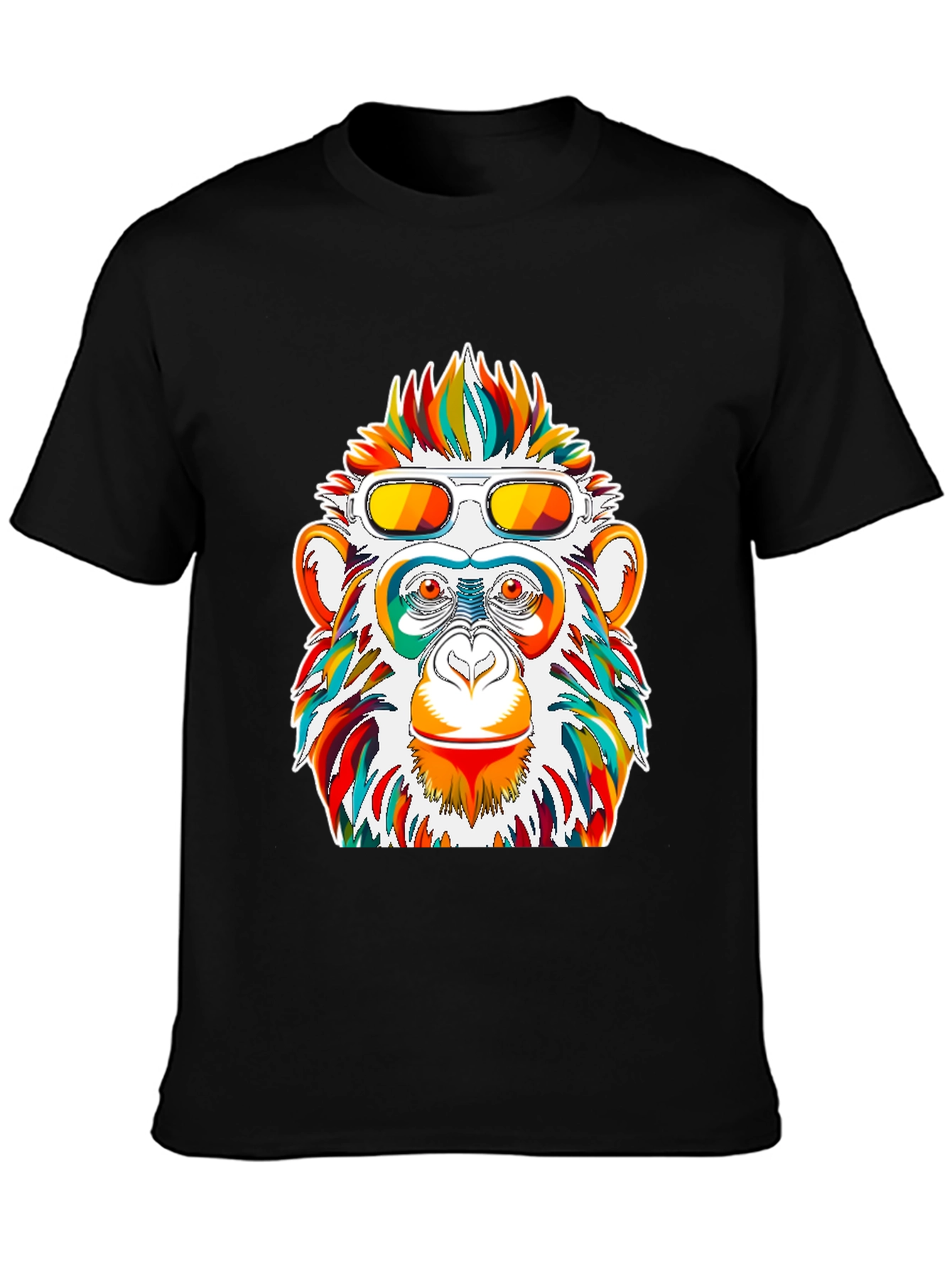 Funky Monkey Graphic Tee - Unique Colorful Design