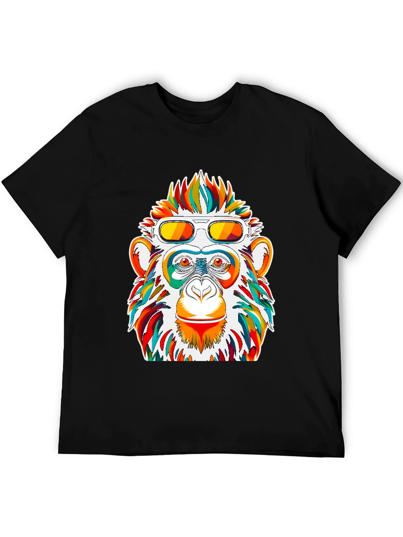 Funky Monkey Graphic Tee - Unique Colorful Design