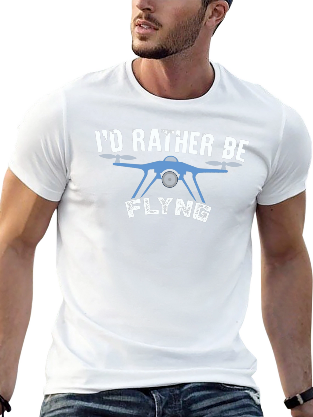 Id Rather Be Flying Drone T-Shirt