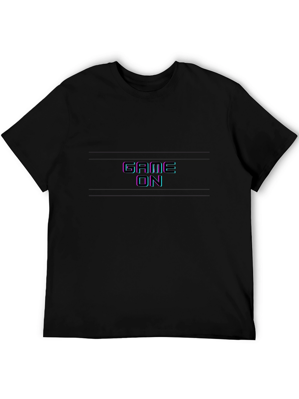 Game On Graphic Tee - Black