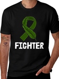 Fighter Ribbon Awareness T-Shirt - Support & Strength