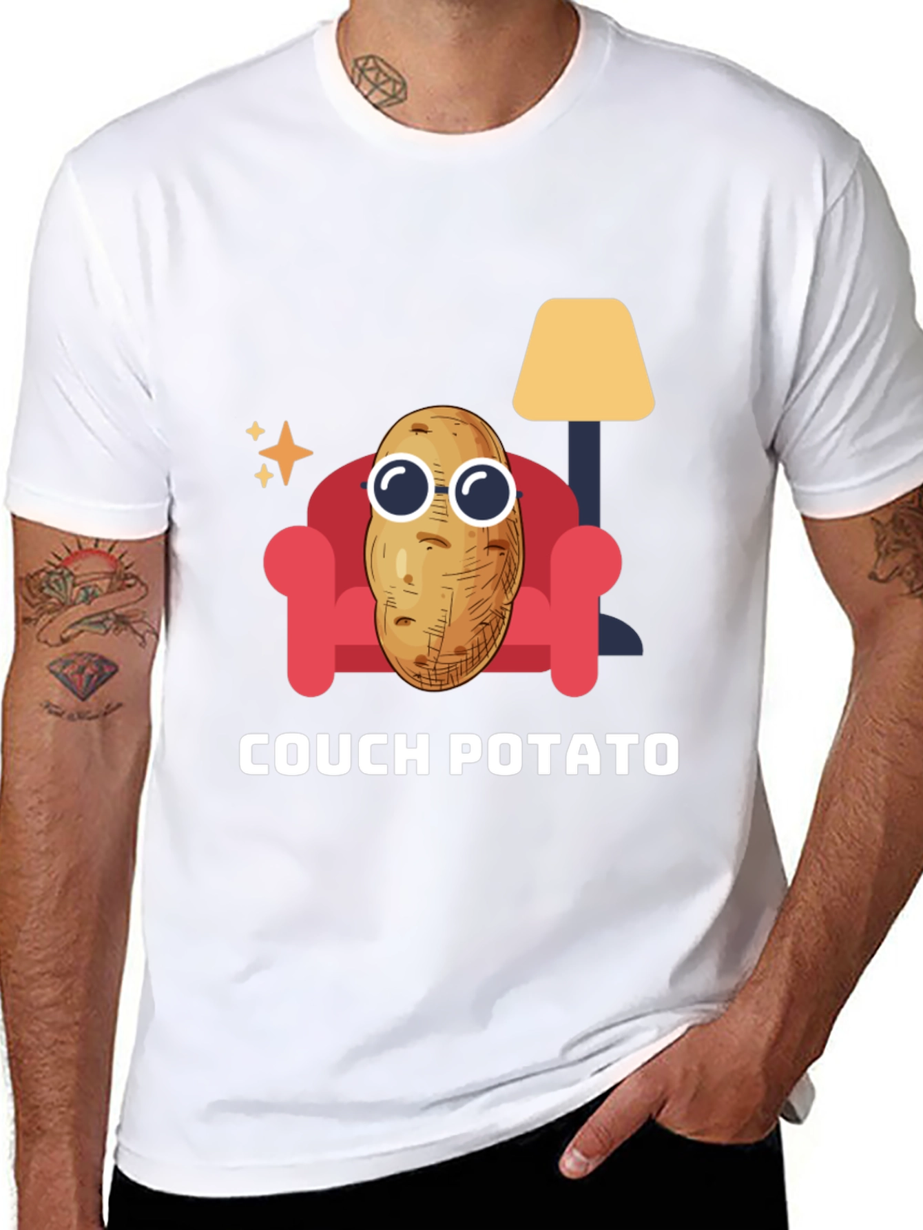 Couch Potato Graphic Tee - Funny Relaxed T-Shirt