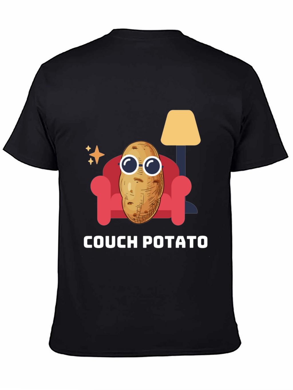 Couch Potato Graphic Tee - Funny Relaxed T-Shirt