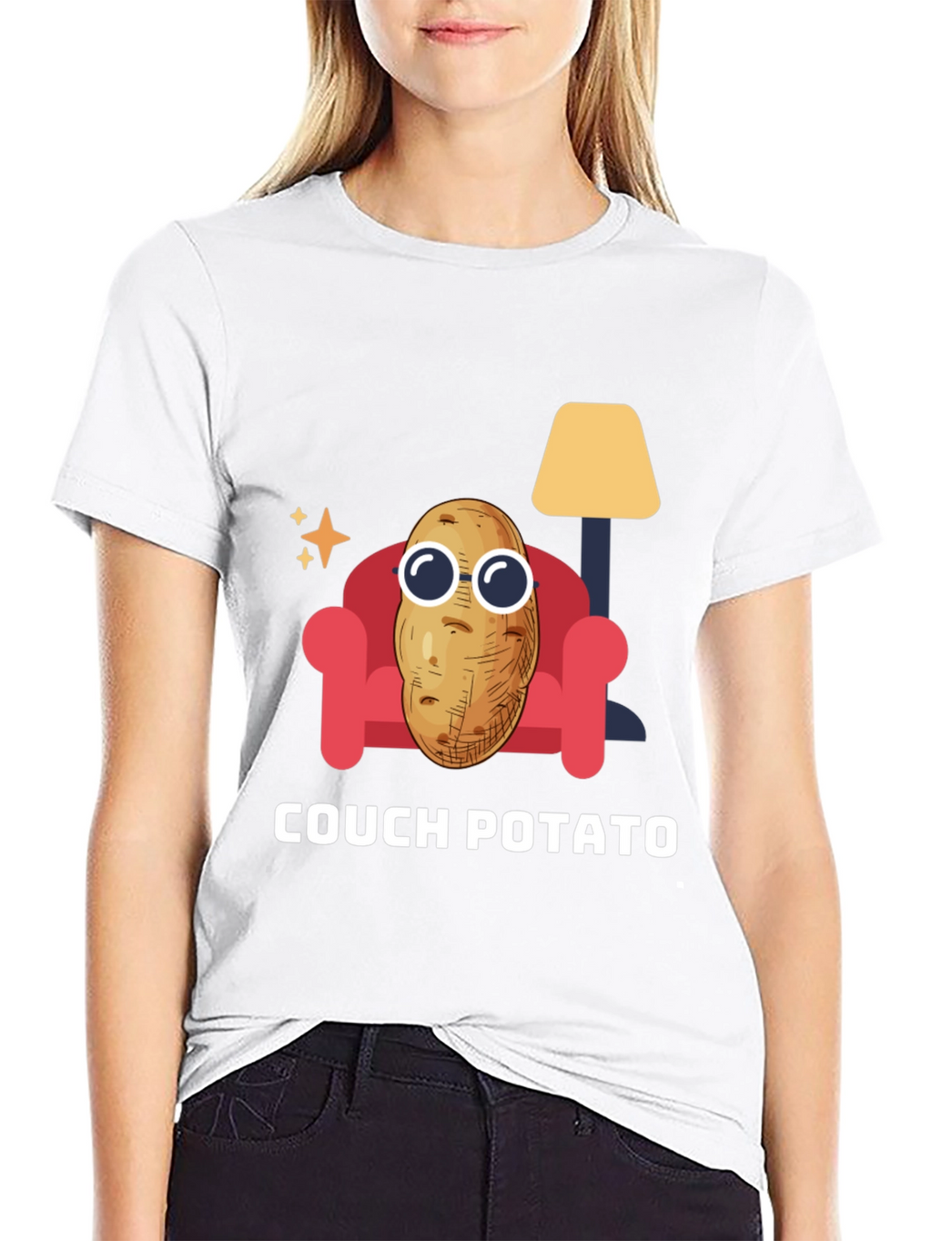 Couch Potato Graphic Tee - Funny Relaxed T-Shirt