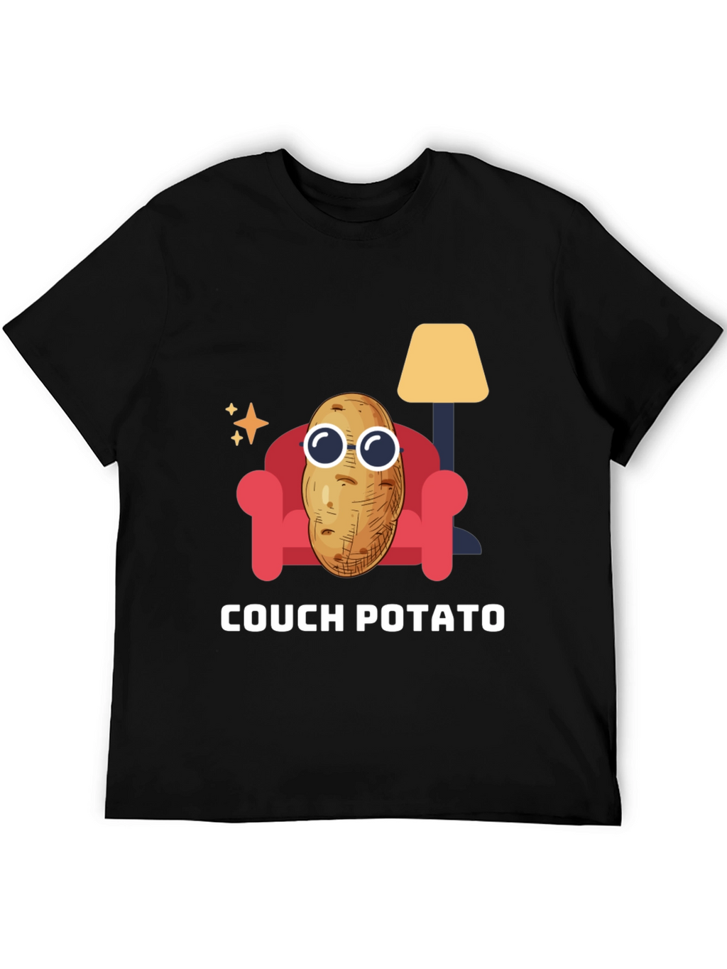 Couch Potato Graphic Tee - Funny Relaxed T-Shirt
