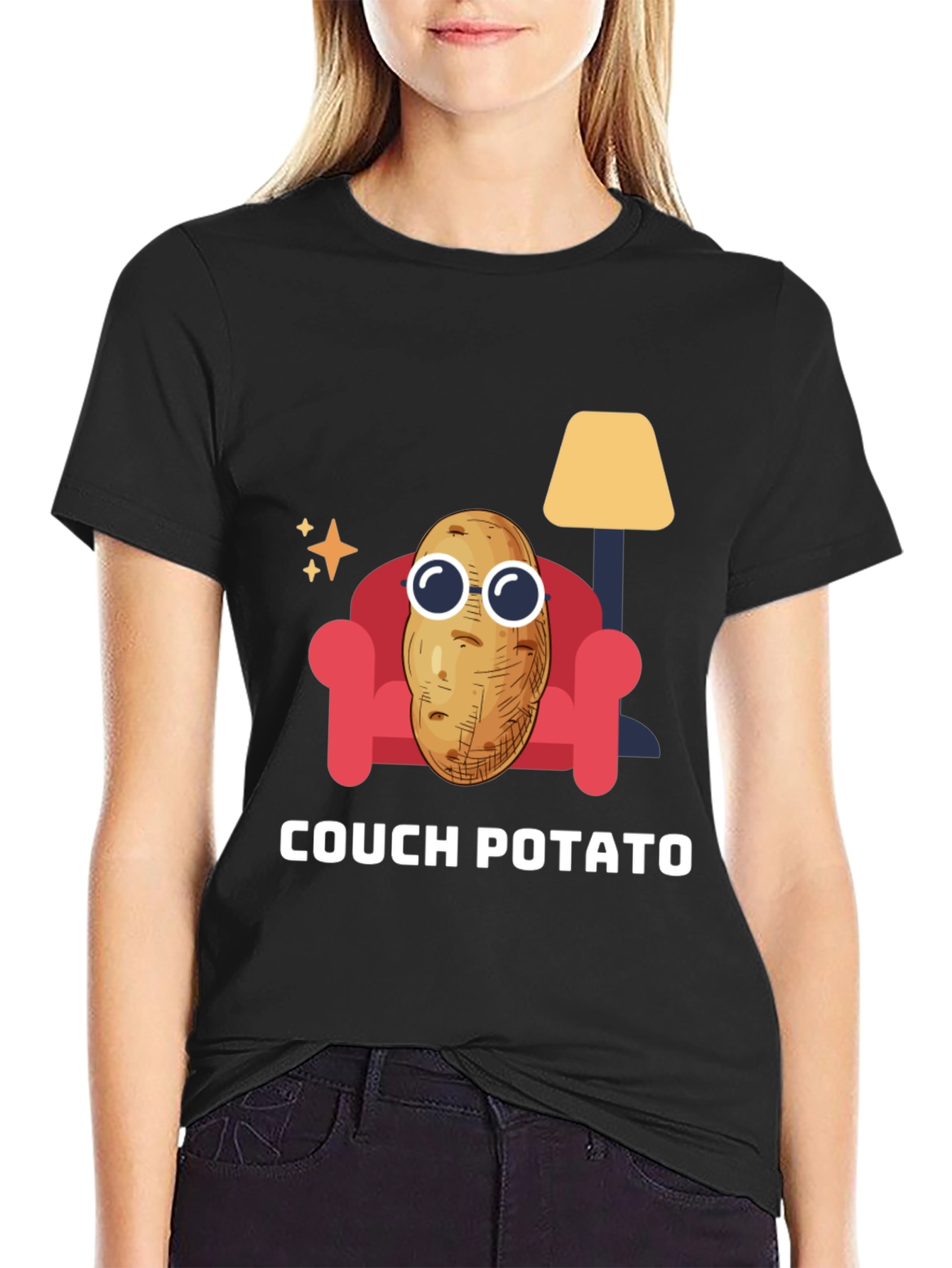 Couch Potato Graphic Tee - Funny Relaxed T-Shirt