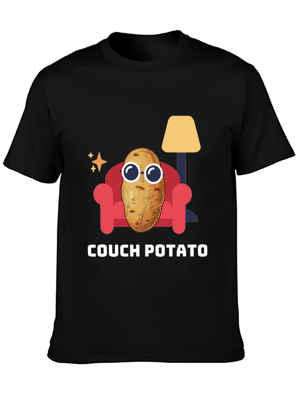 Couch Potato Graphic Tee - Funny Relaxed T-Shirt