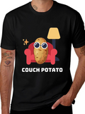 Couch Potato Graphic Tee - Funny Relaxed T-Shirt