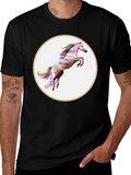 Artistic Horse Graphic T-Shirt