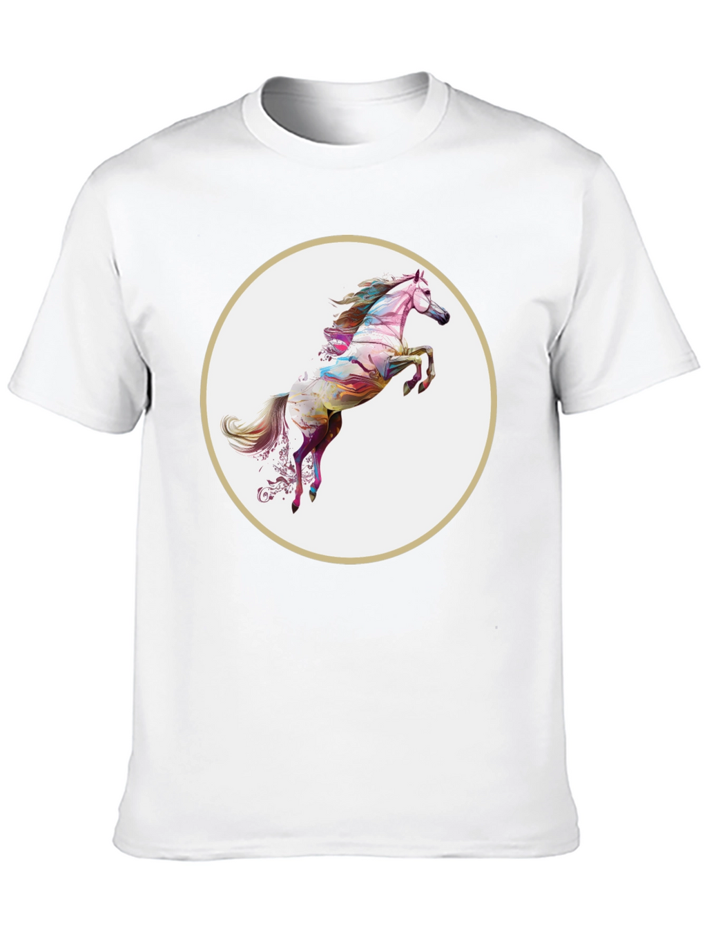 Artistic Horse Graphic T-Shirt