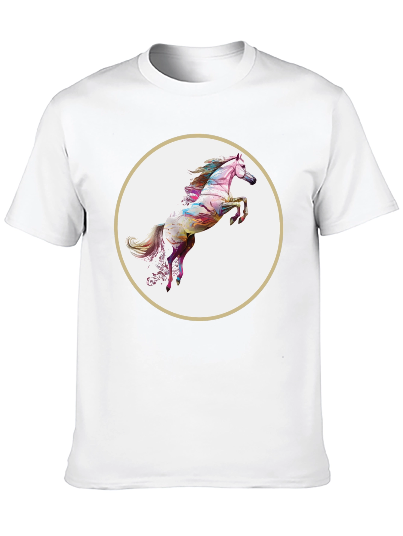 Artistic Horse Graphic T-Shirt