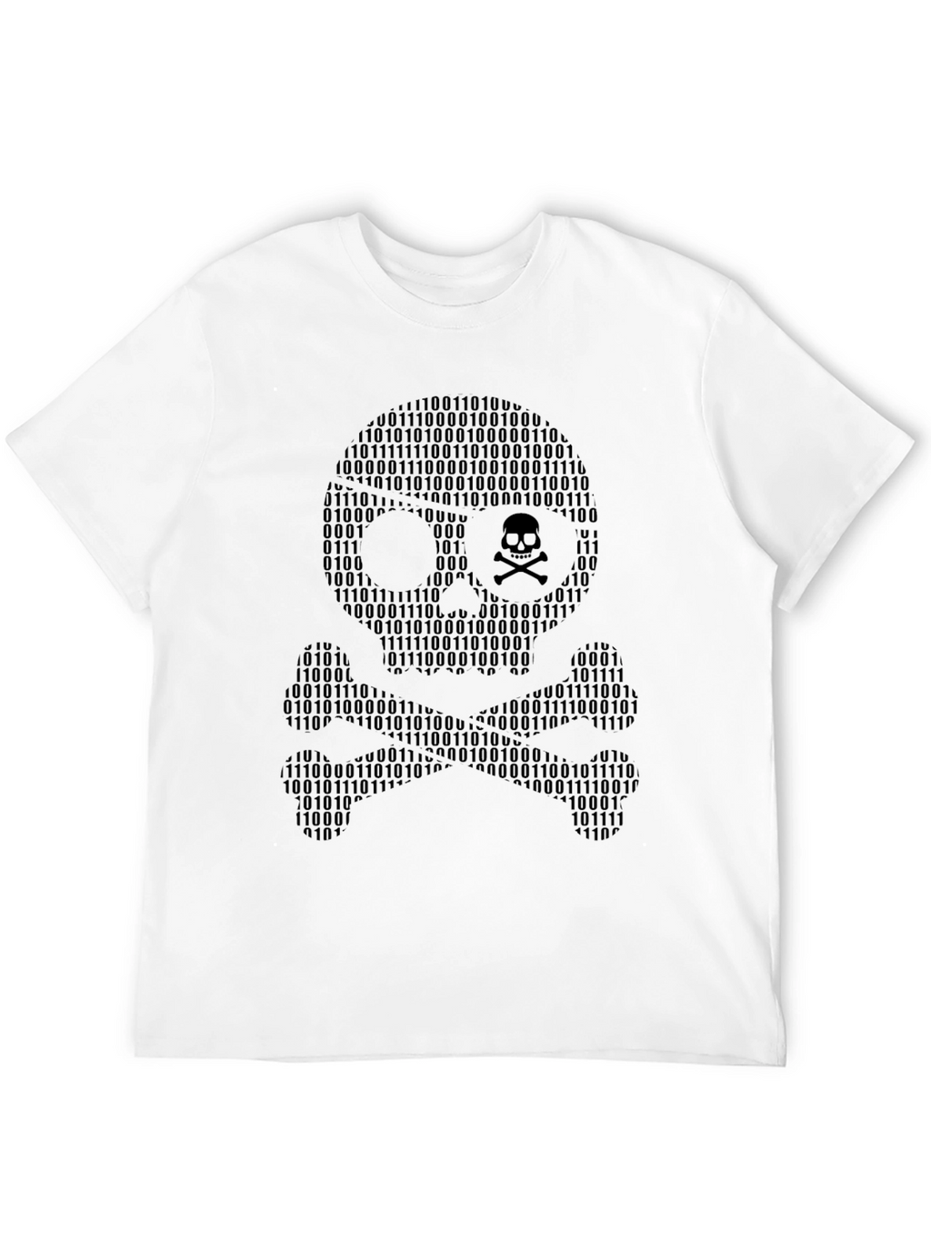 Binary Skull T-Shirt - Hacker Style