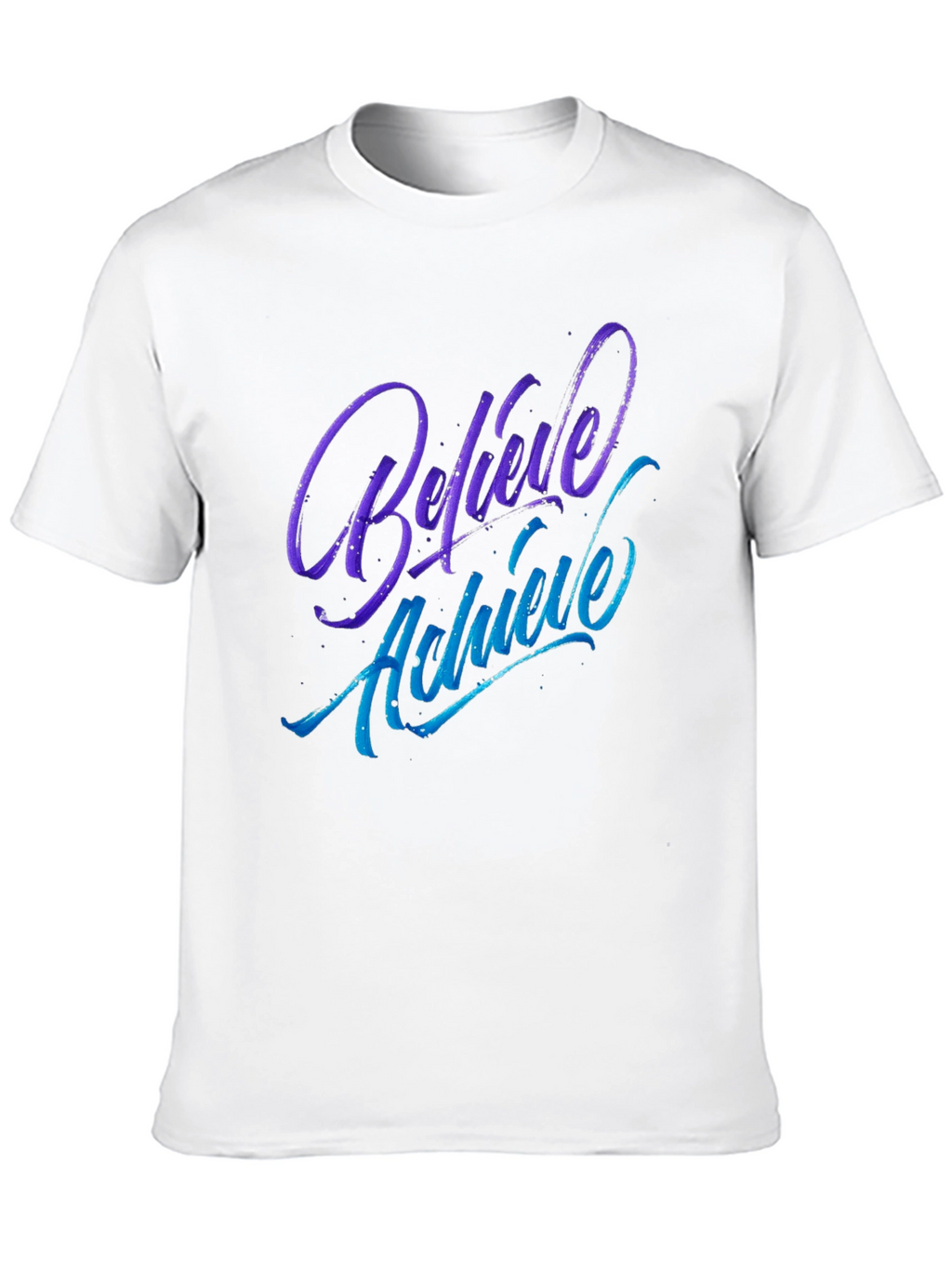 Believe Achieve Graphic Tee - Soft Cotton Blend