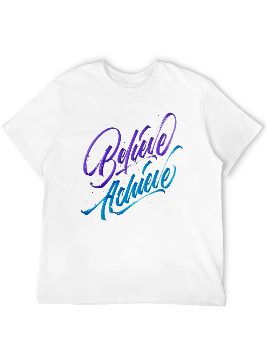 Believe Achieve Graphic Tee - Soft Cotton Blend