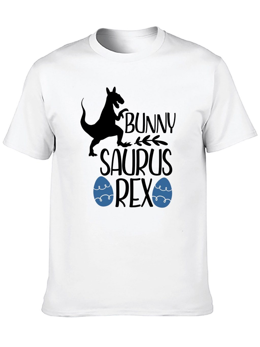 Bunny Saurus Rex Black T-Shirt