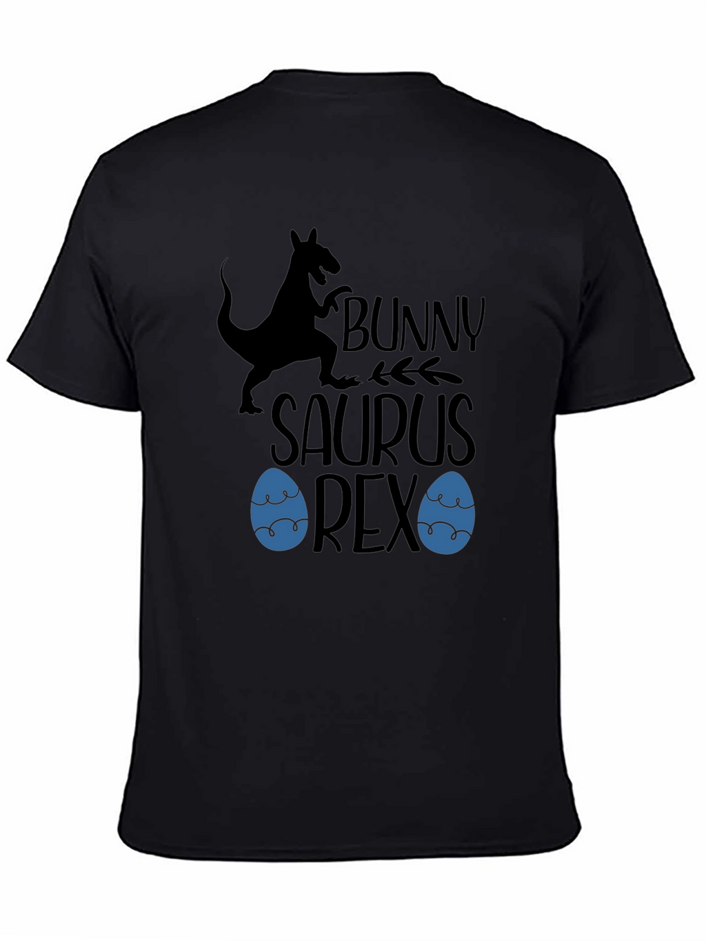 Bunny Saurus Rex Black T-Shirt
