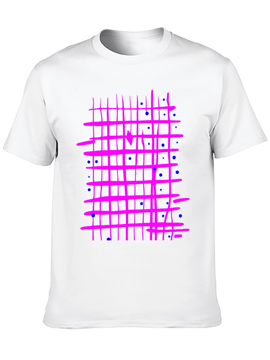Retro Grid T-Shirt - Abstract Design