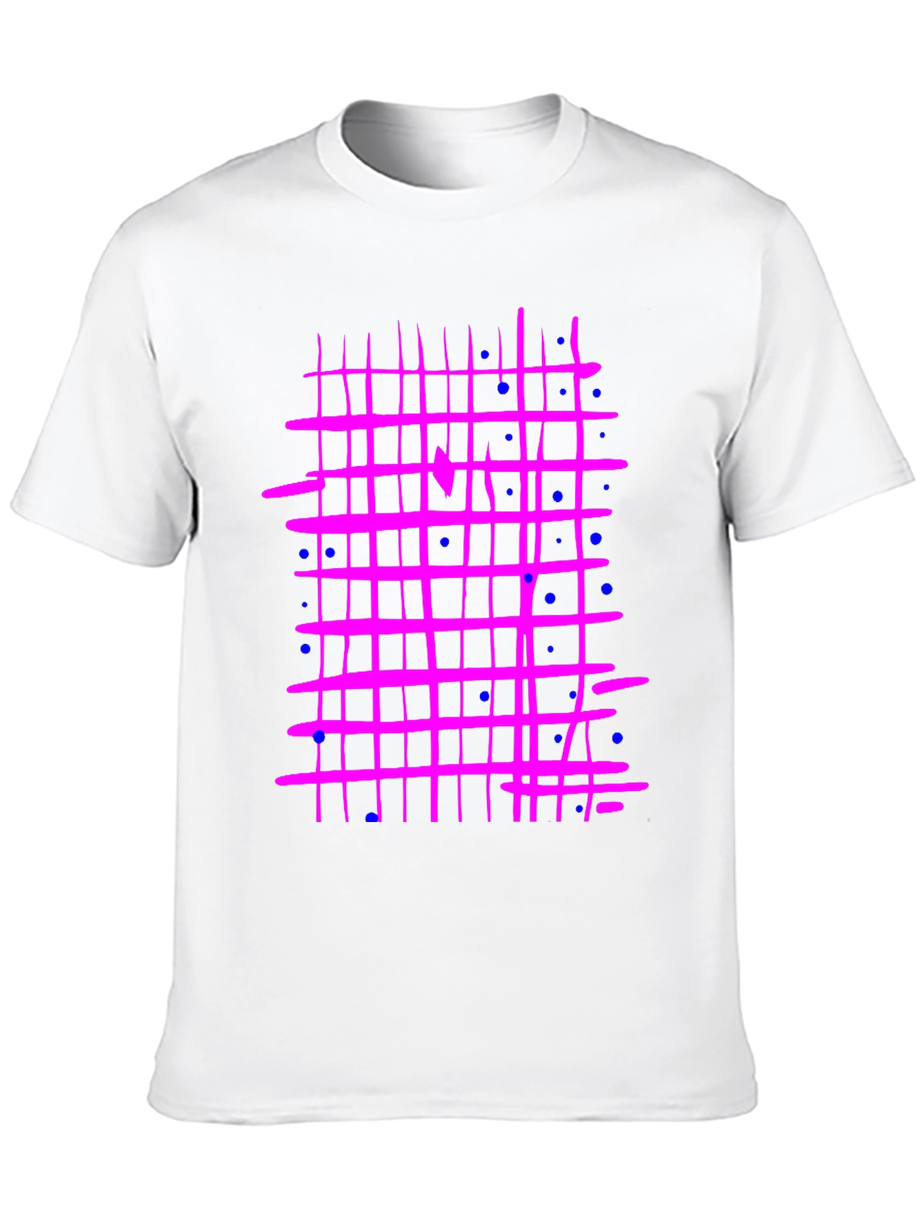 Retro Grid T-Shirt - Abstract Design