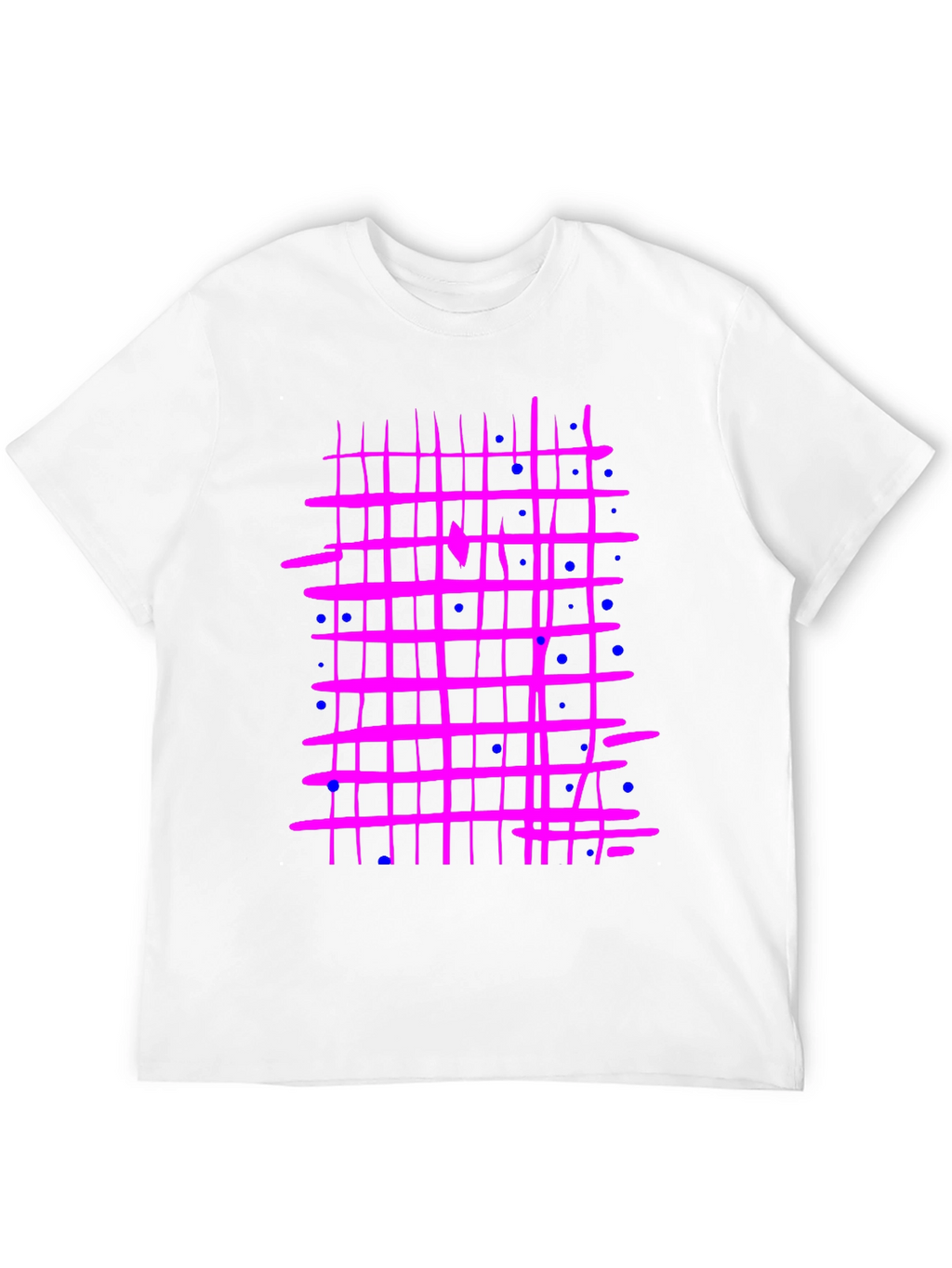 Retro Grid T-Shirt - Abstract Design