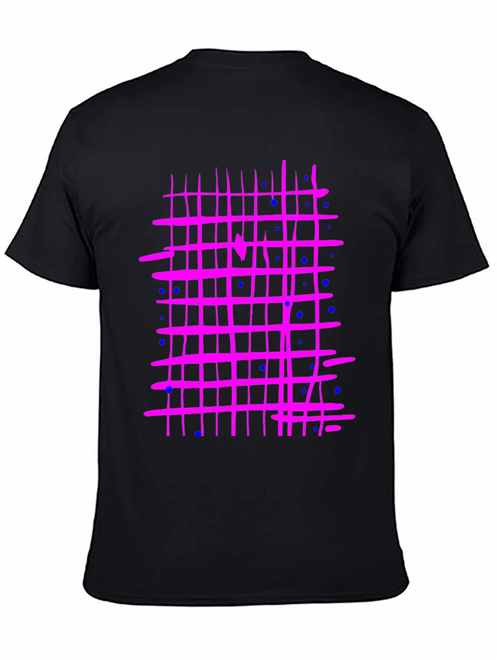 Retro Grid T-Shirt - Abstract Design