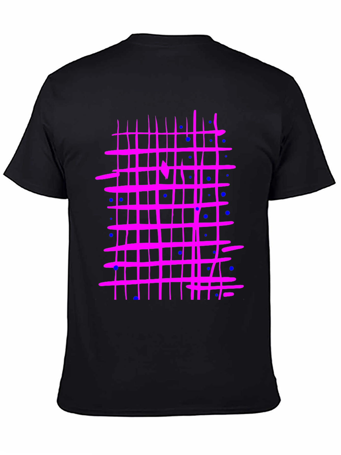 Retro Grid T-Shirt - Abstract Design