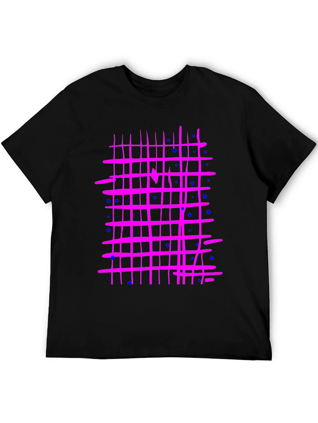 Retro Grid T-Shirt - Abstract Design